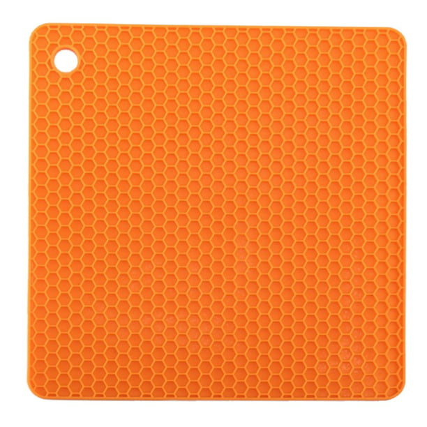 Silicone Heat Insulation Placemat Plate Coaster Round Pad Cup Table Bowl Mat 